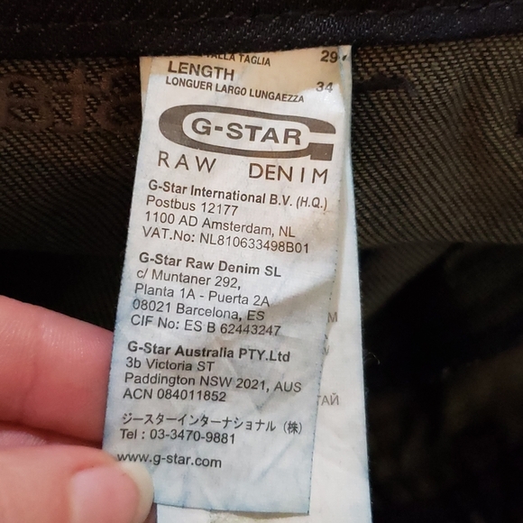 G-Star Raw Denim Size 29x34 - Picture 9 of 14